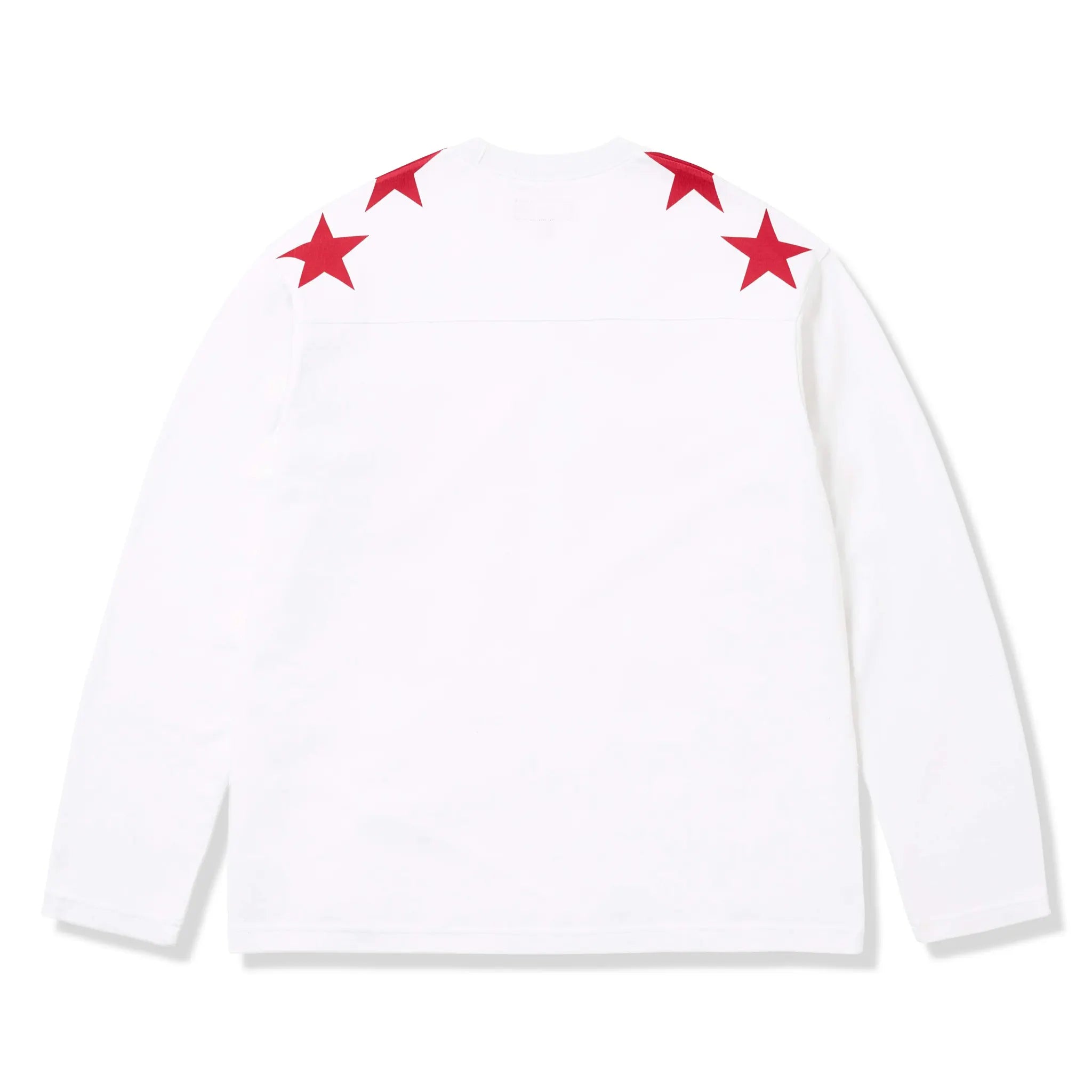 Back View of Supreme x Playboy L/S White Football Top (SS26)